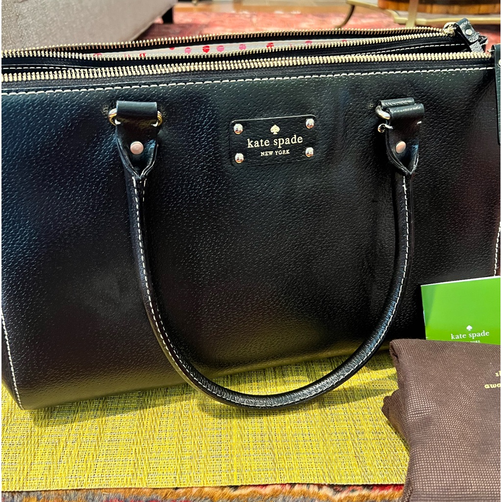 Kate Spade Black Pebbled Leather Bag